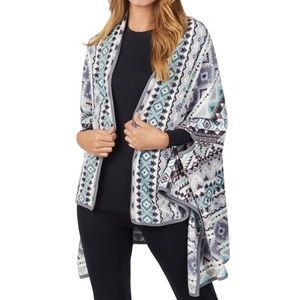 CuddlDuds Fleece Poncho Wrap NWT